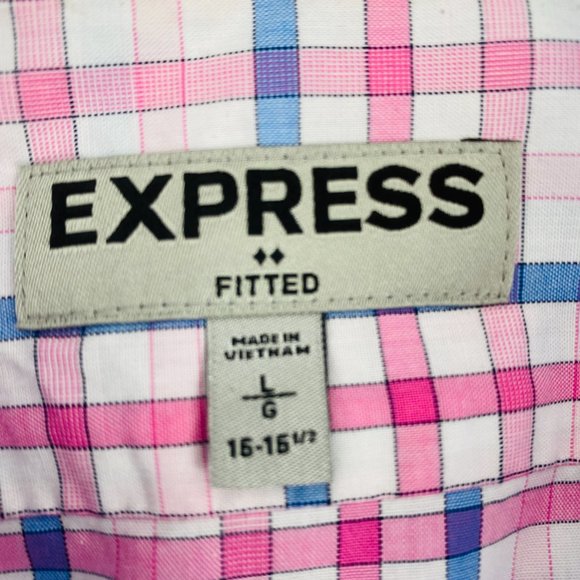 Mens Express Striped Dress Shirt - Picture 3 of 4